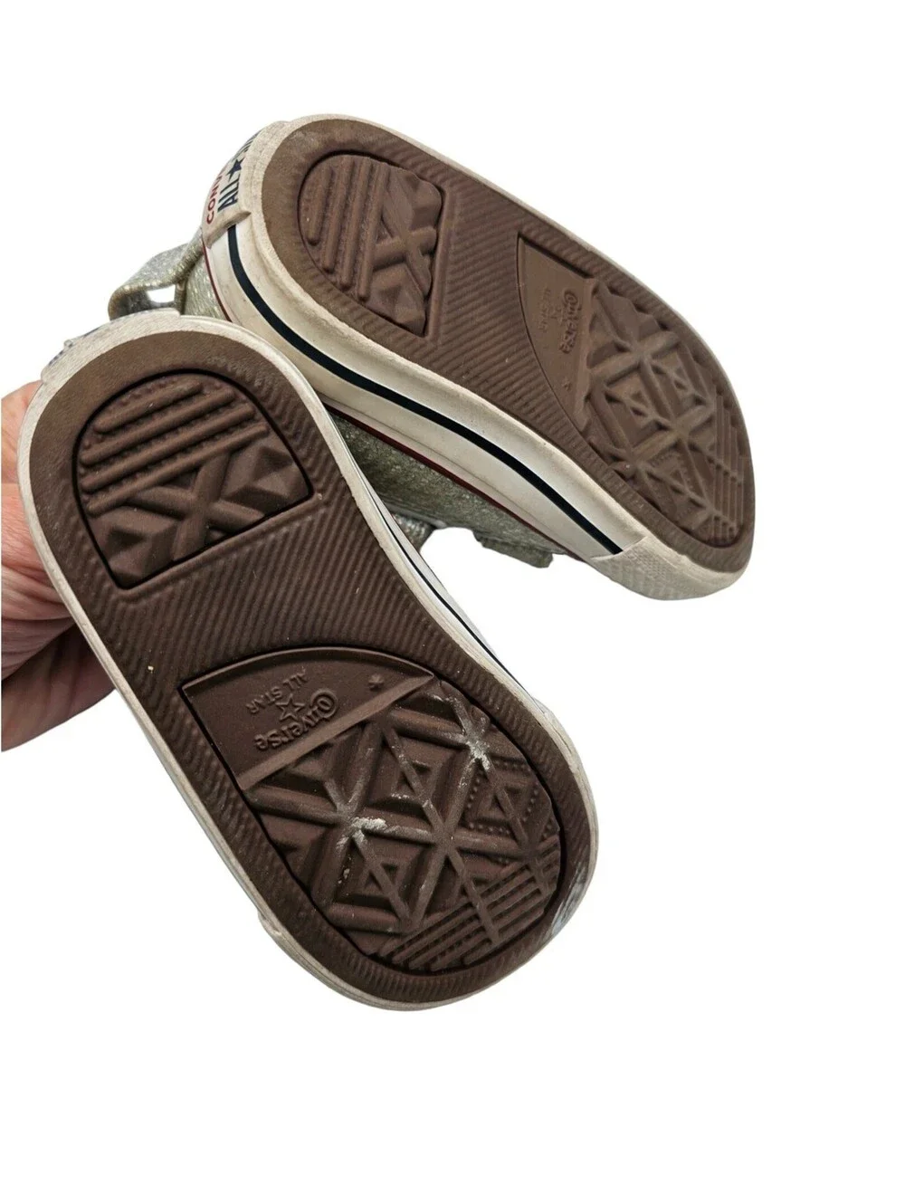 Converse Chuck Taylor All Star 2V Ox Toddler's Shoes Mouse-Enamel Red Sz 5